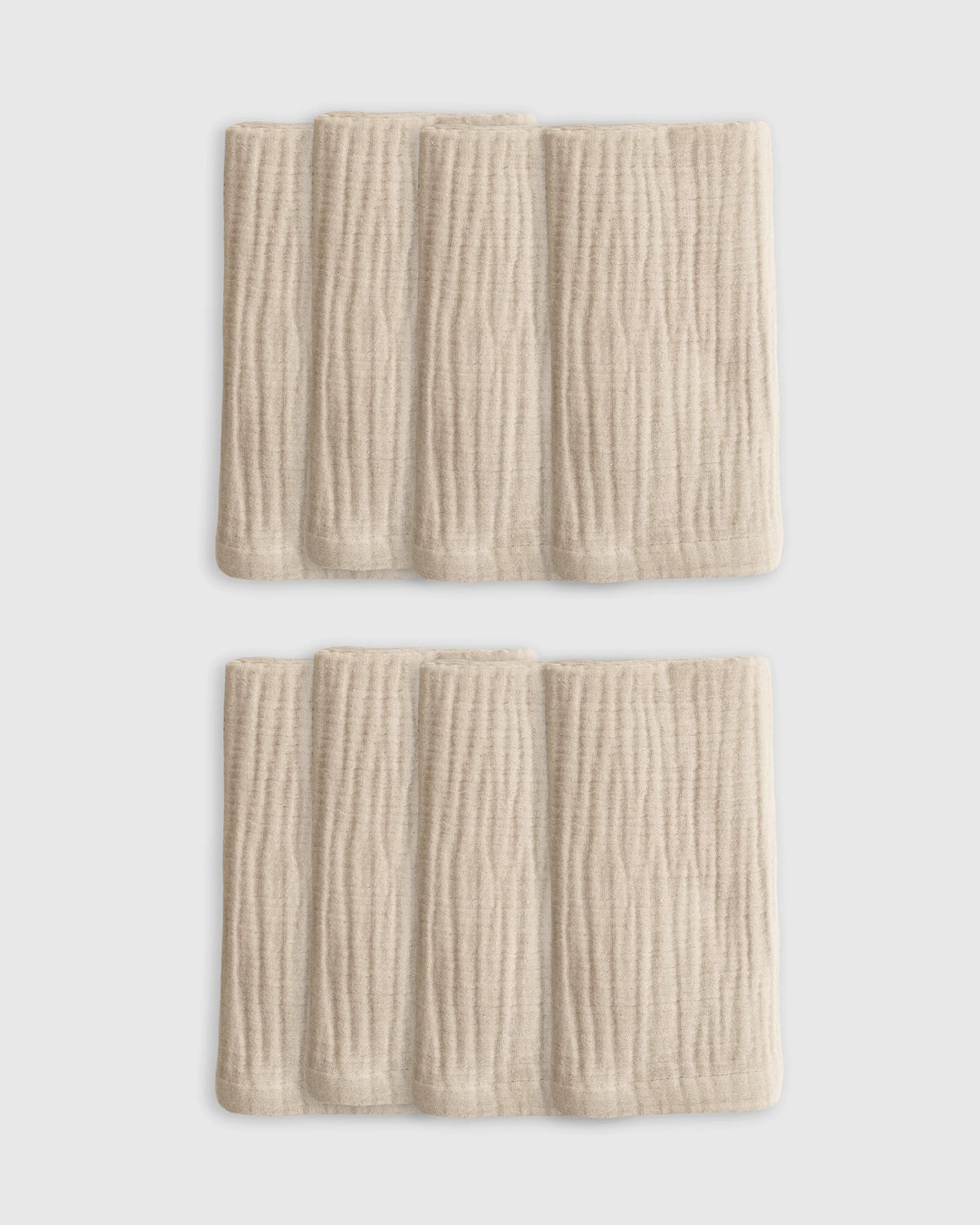 Organic Cotton Gauze Napkins (Set of 8) - One Size / Chocolate