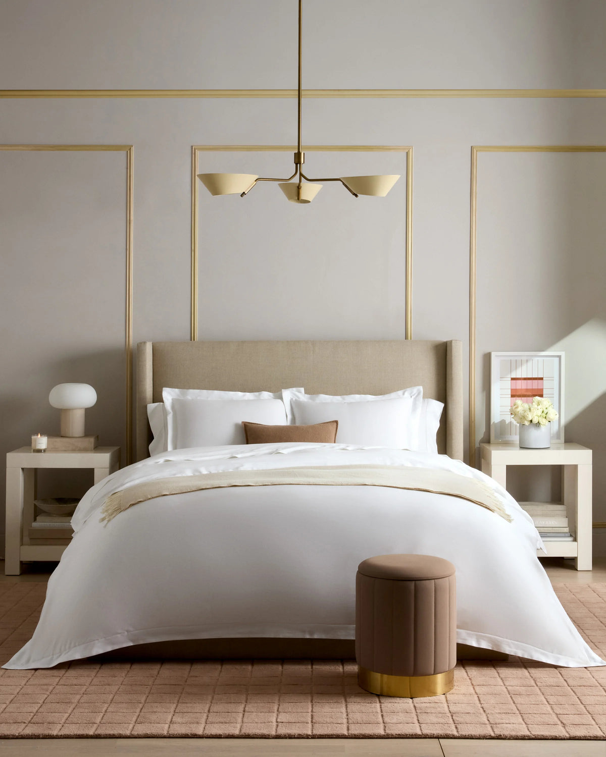 Signature Giza Cotton Sateen Duvet Cover - Twin / Light Grey