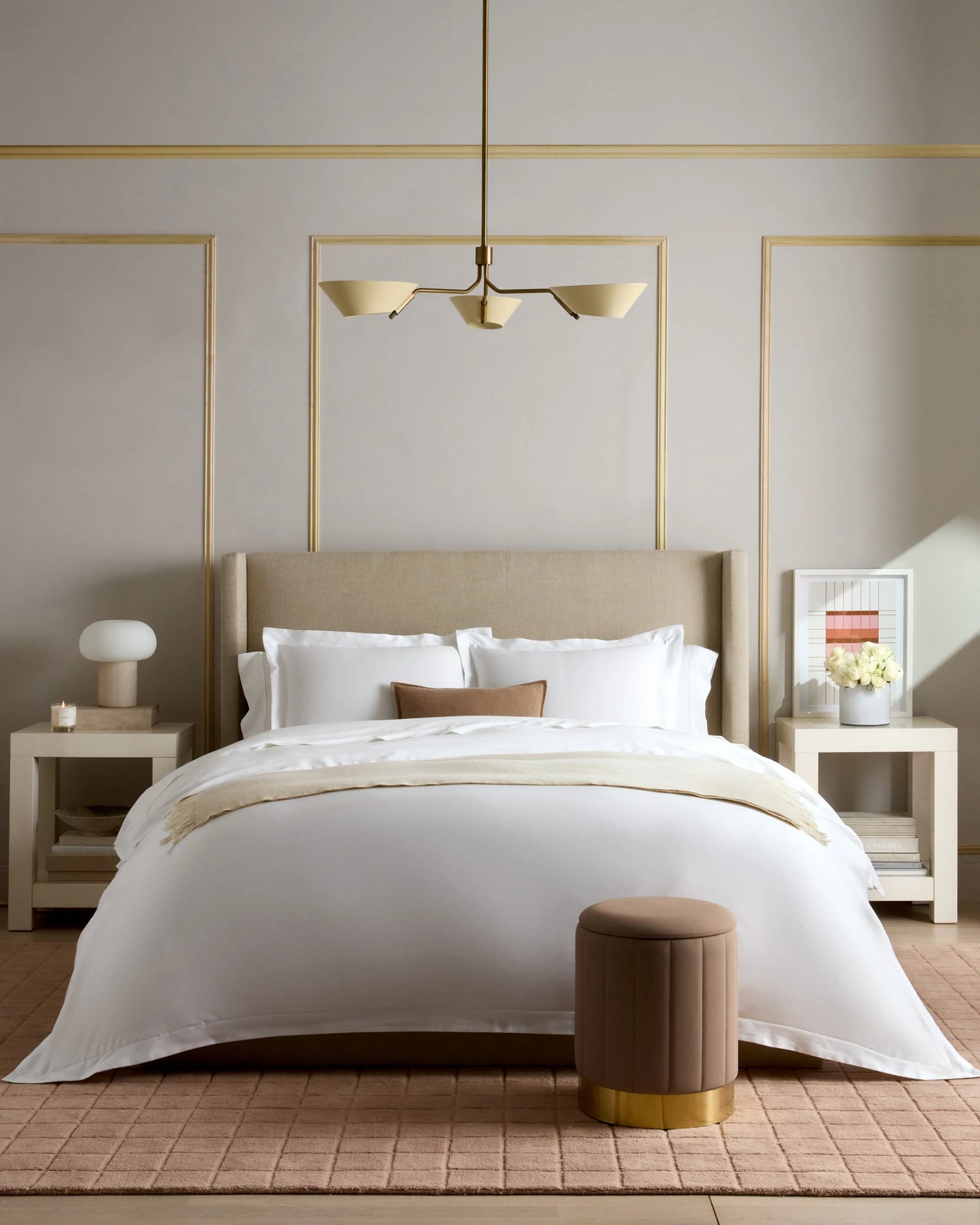 Signature Giza Cotton Sateen Duvet Cover Set - Twin / Sand