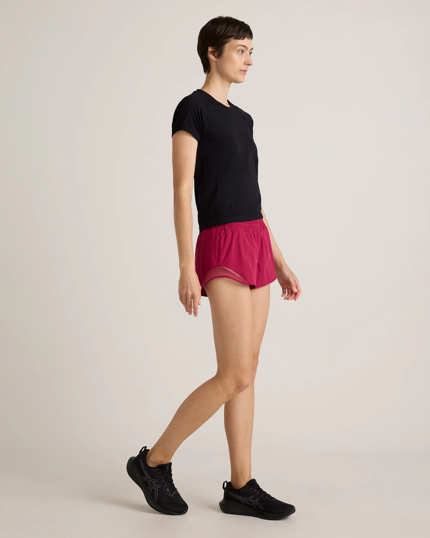 Seamless Waist-Length Tee - XS / Azul Blue