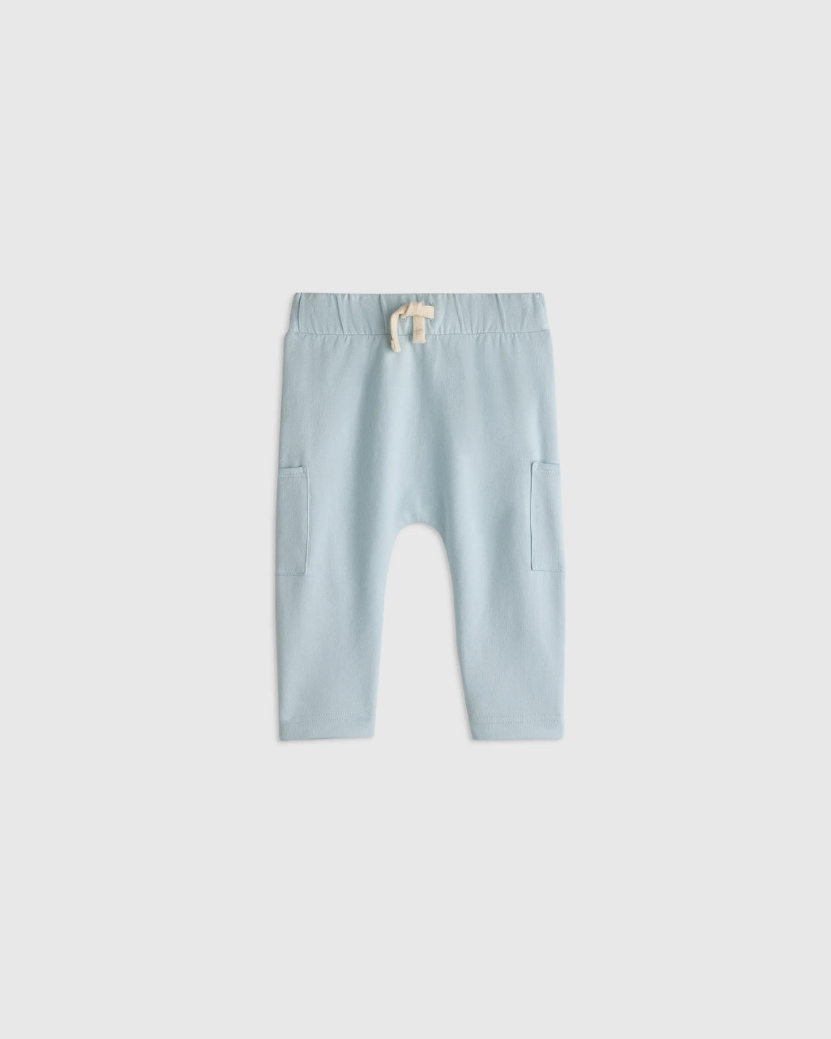 Organic Cotton French Terry Pocket Pants - 3-6M / Vintage Blue