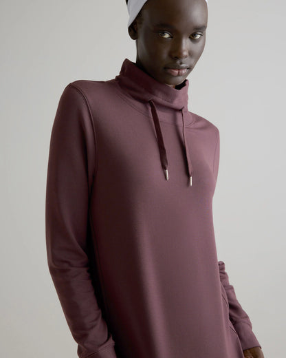 SuperSoft Fleece Mock Neck Pullover - XS / Navy