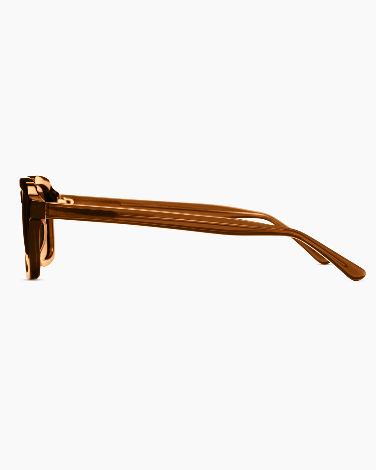 Tulum Polarized Acetate Sunglasses - Standard / Clear Spice with Deep Rose lens