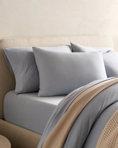 Organic Jersey Sham Set - Standard / Heather Grey