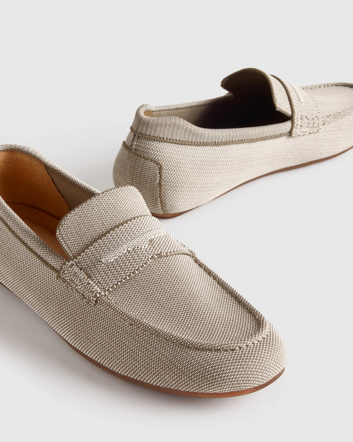 Recycled Knit Driving Loafer - 7 / Wheat