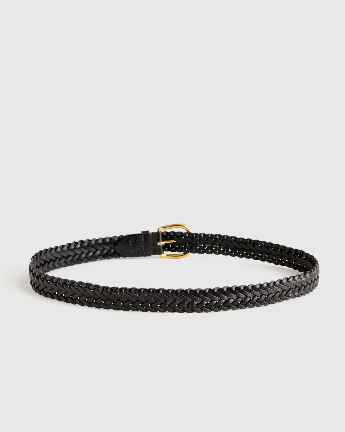 Josie European Leather Braided Belt - XS / Saddle