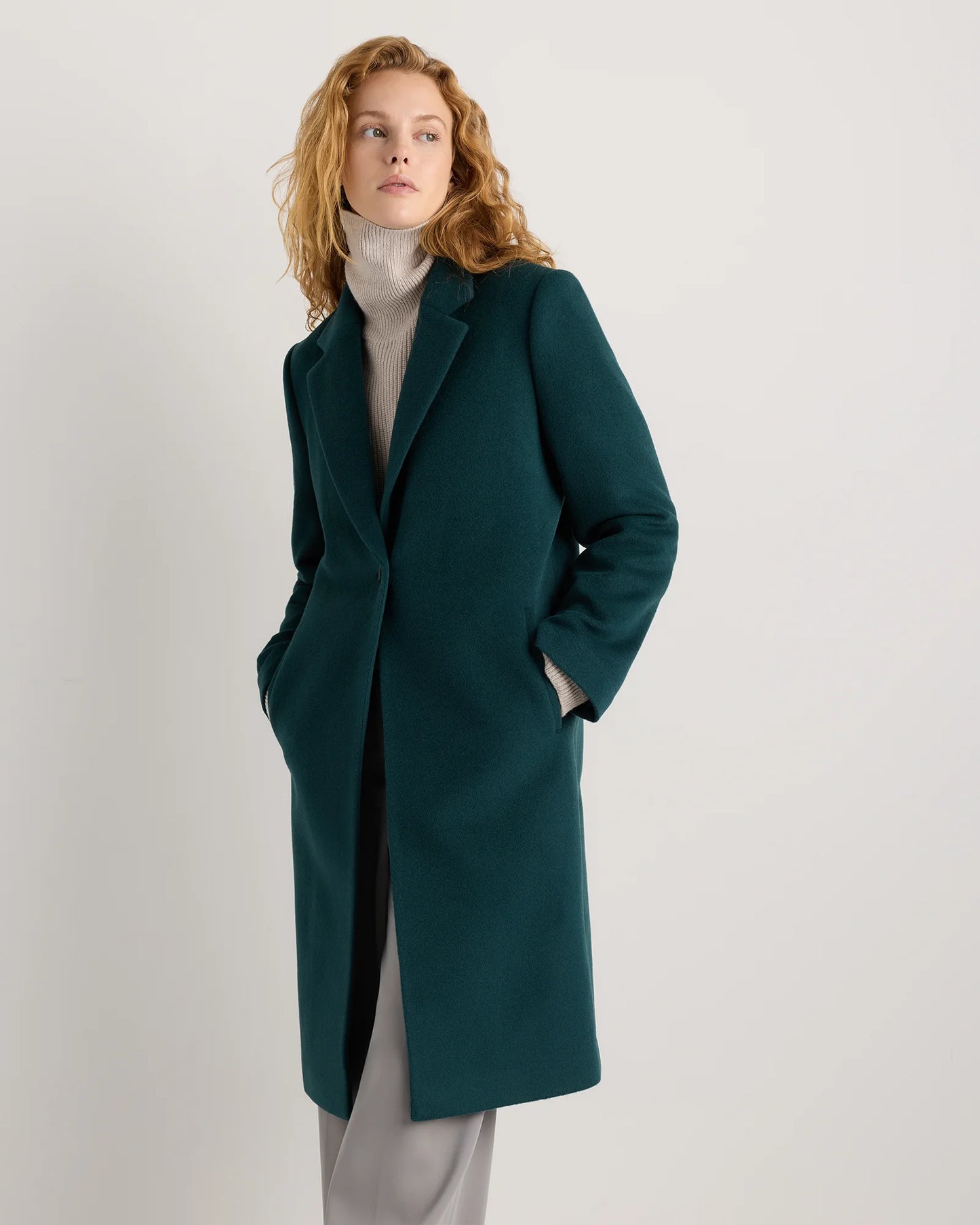 Wool Cashmere Blazer Coat - XS / Mocha Brown