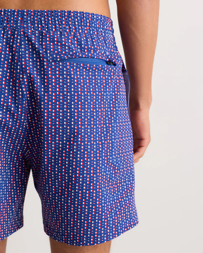 Italian Swim Trunks - 5.5" - XS / Navy Diamond Geo