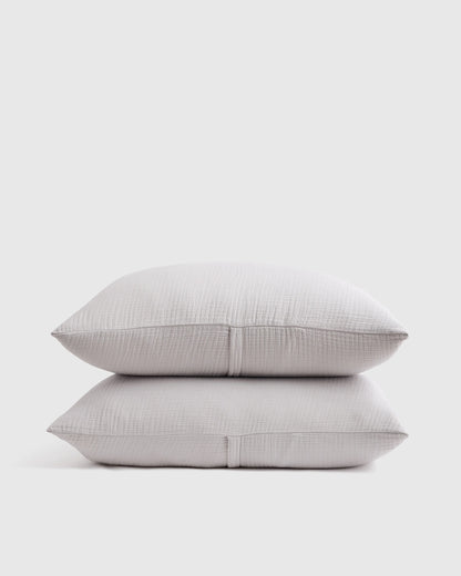 Organic Cotton Gauze Sham Set - Standard / Dried Sage