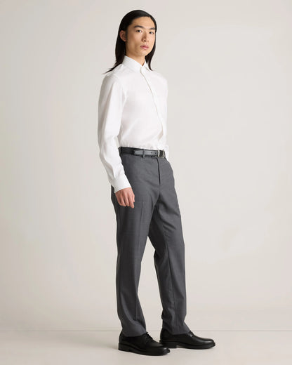 Organic Cotton Oxford Non-Iron Dress Shirt - S / Bold Black