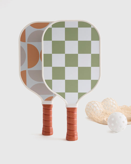 Two Paddle Pickleball Set - One Size / Sage/Cantaloupe