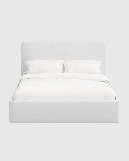 100% Linen Curved Bed - Full / Canvas