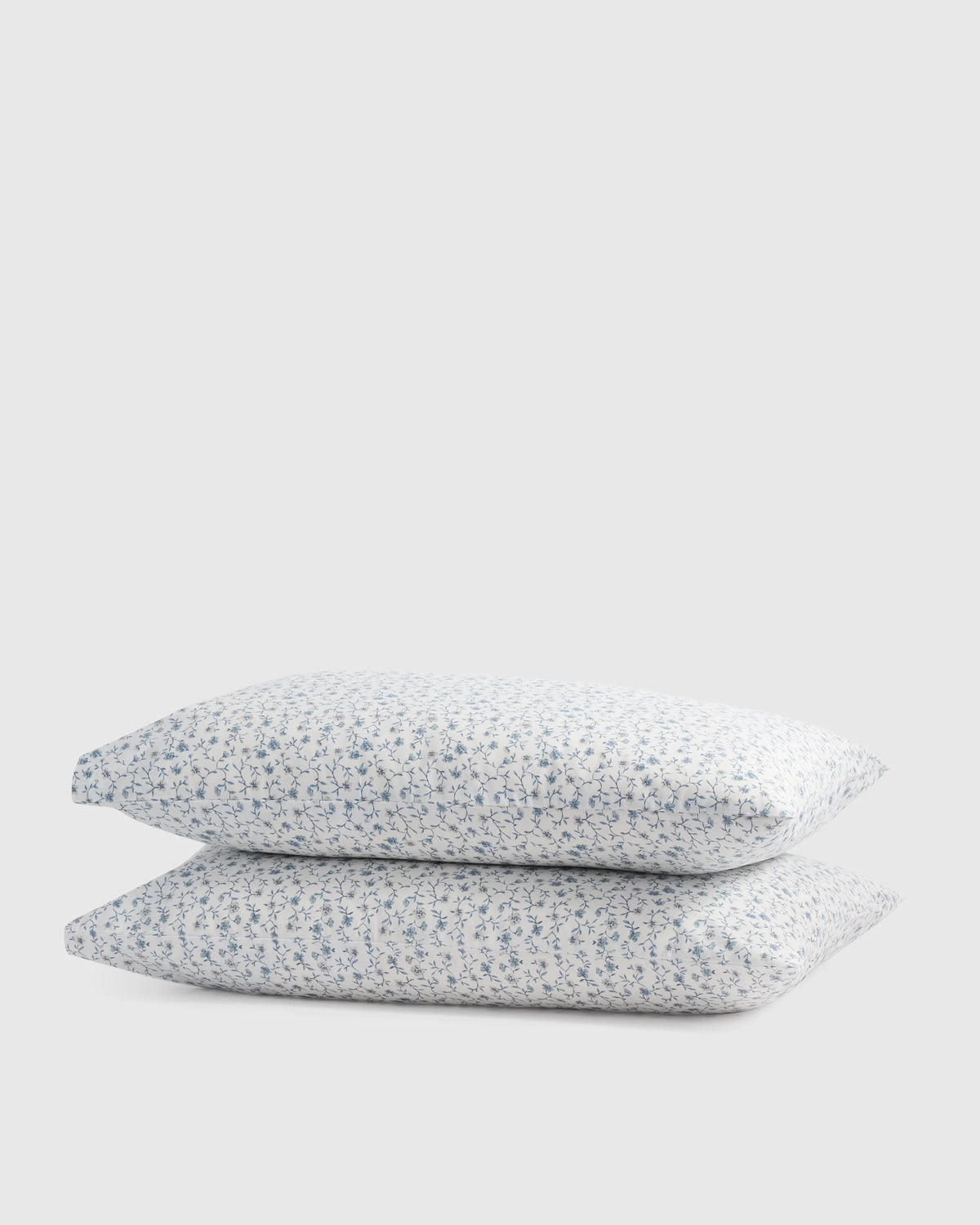 Organic Crisp Percale Floral Pillowcase Set - Standard / Toffee Florette