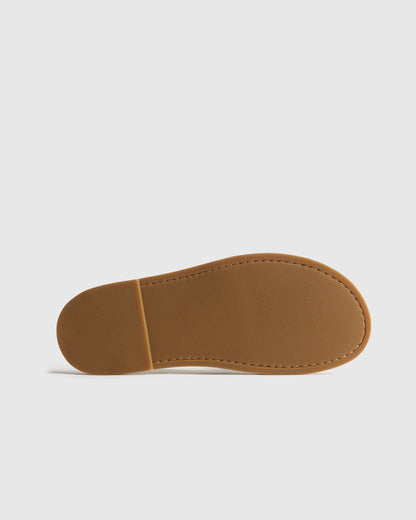 Italian Leather Mule Slip-On - 7 / Sand