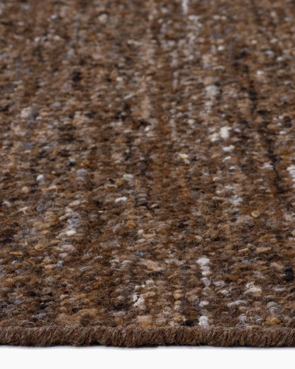 Liam Handwoven Wool Boucle Rug - 5' x 8' / Brown