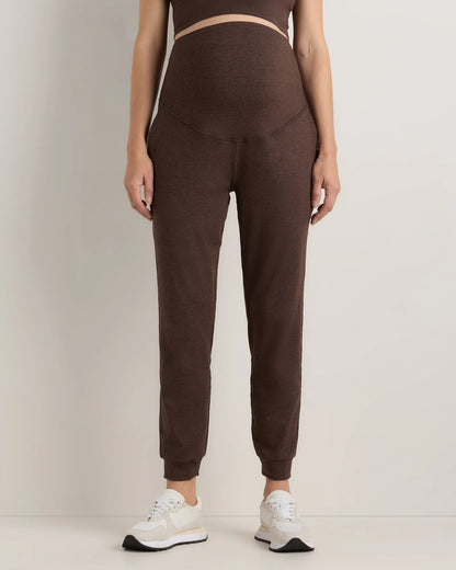 Ultra-Soft Maternity Joggers - XS / Heather Black