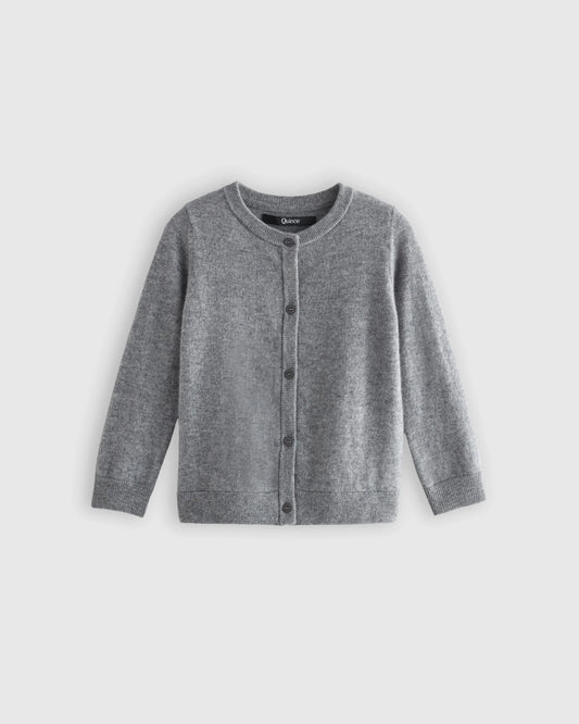 Washable Cashmere Cardigan - 6 / Heather Grey