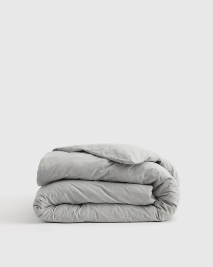 Mongolian Cashmere Cotton Duvet Cover - Twin / Grey