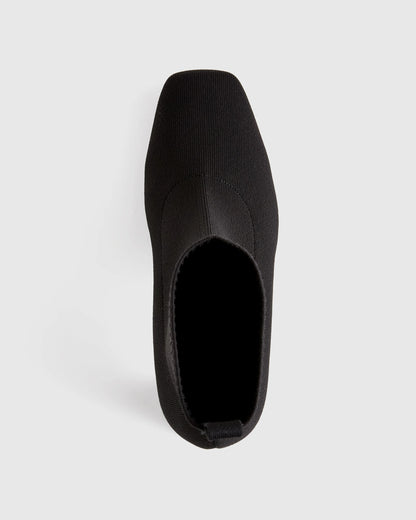 Eco Knit Heeled Bootie - 5 / Almond
