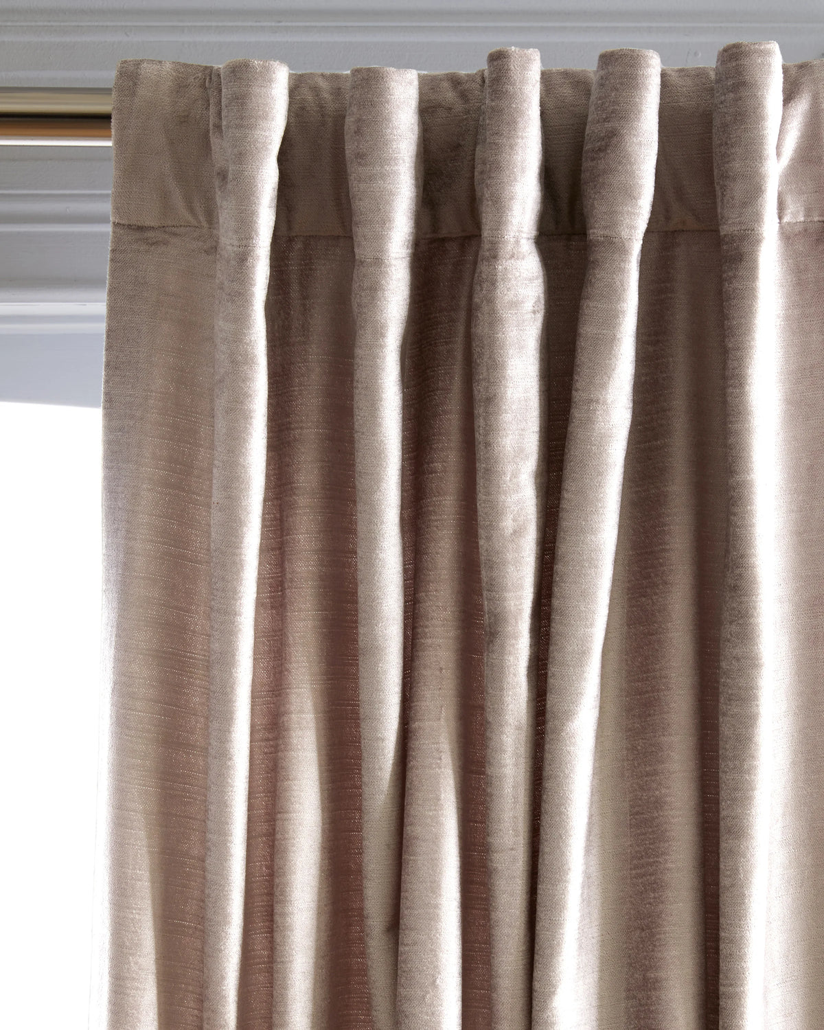Luster Velvet Curtain - Single Panel - 48x84 / Champagne