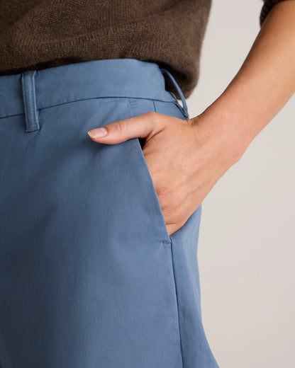 Organic Stretch Cotton Chino Pants - 0 / Black