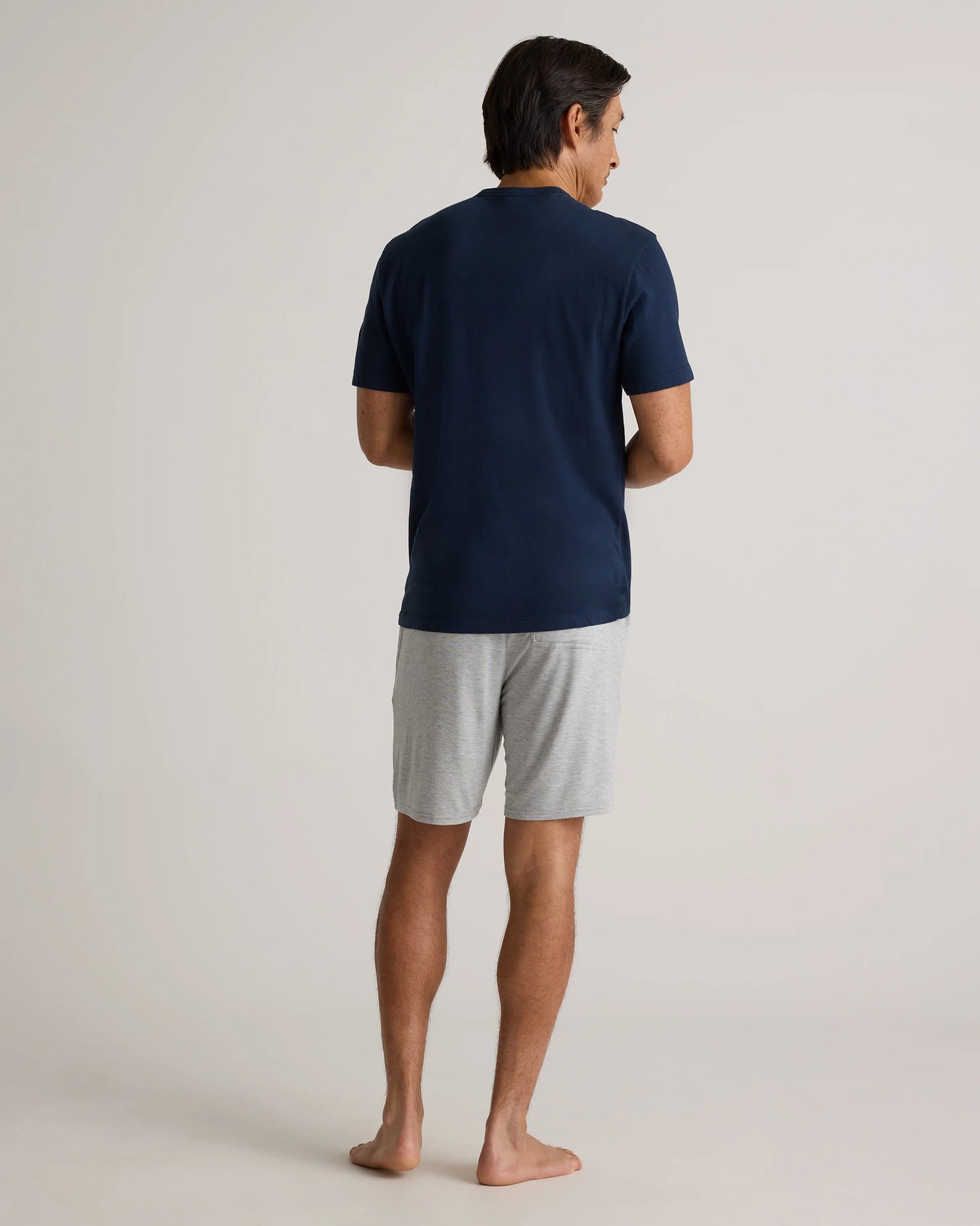 Bamboo Jersey Lounge Shorts - S / Heather Grey