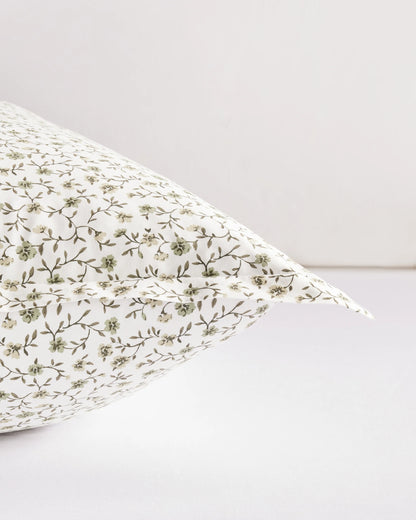 Organic Crisp Percale Euro Sham - Euro / White