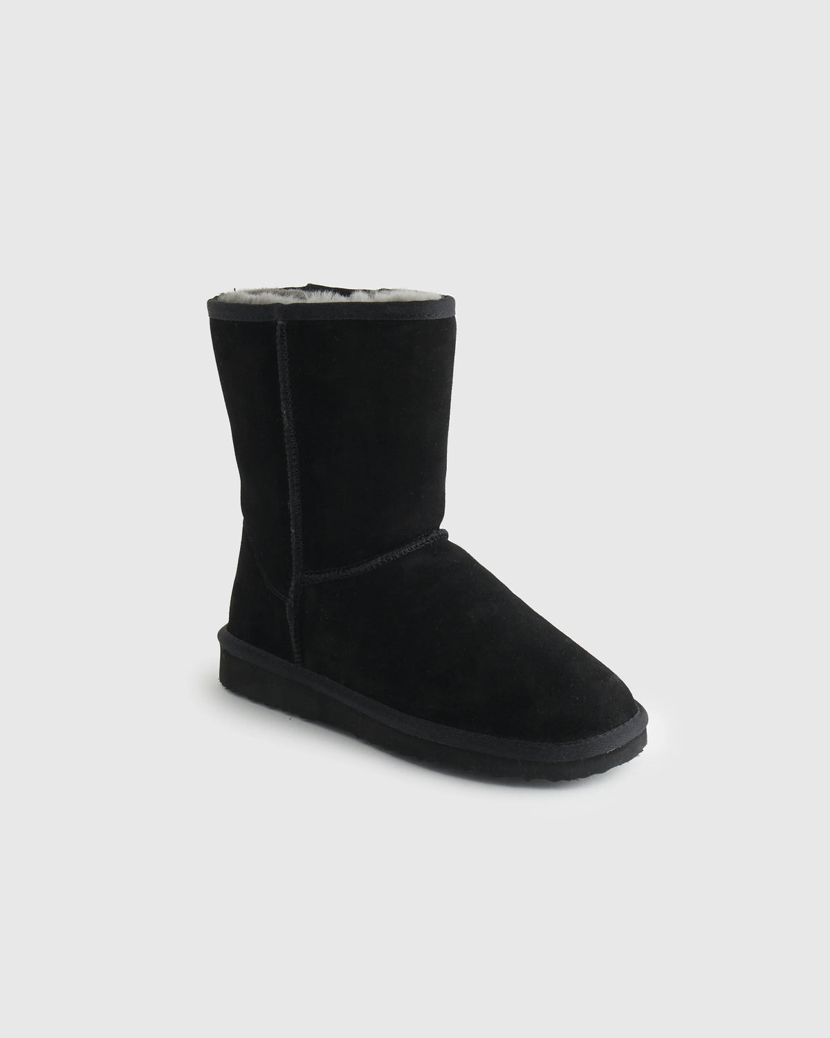 Australian Shearling Mid-Calf Boot - 6 / True Black