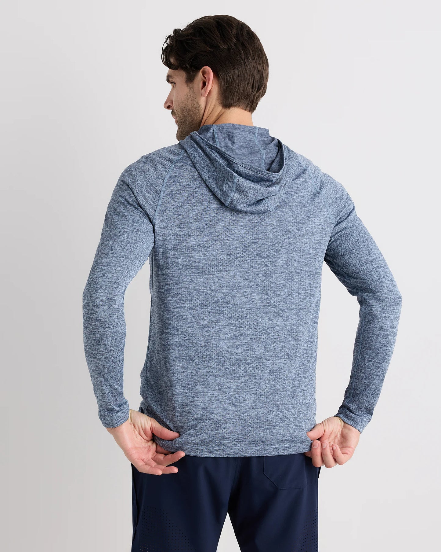 Mesh Performance Training Quarter Zip Hoodie - S / Heather Grey