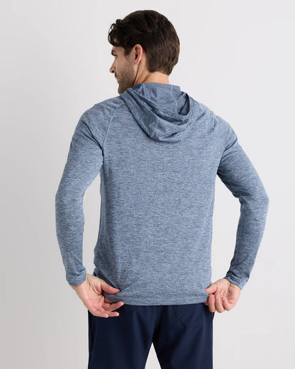 Mesh Performance Training Quarter Zip Hoodie - S / Heather Grey