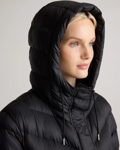 Responsible Down Belted Puffer Maxi Coat - XS / Morel Grey