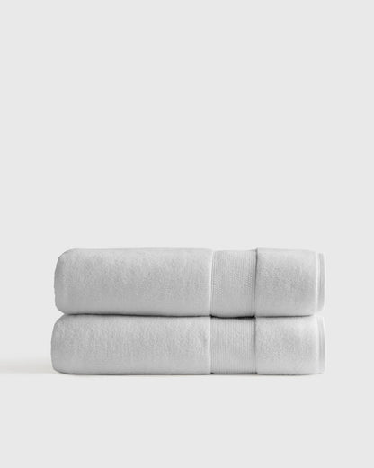 Classic Organic Turkish Cotton Bath Sheet (Set of 2) - One Size / White