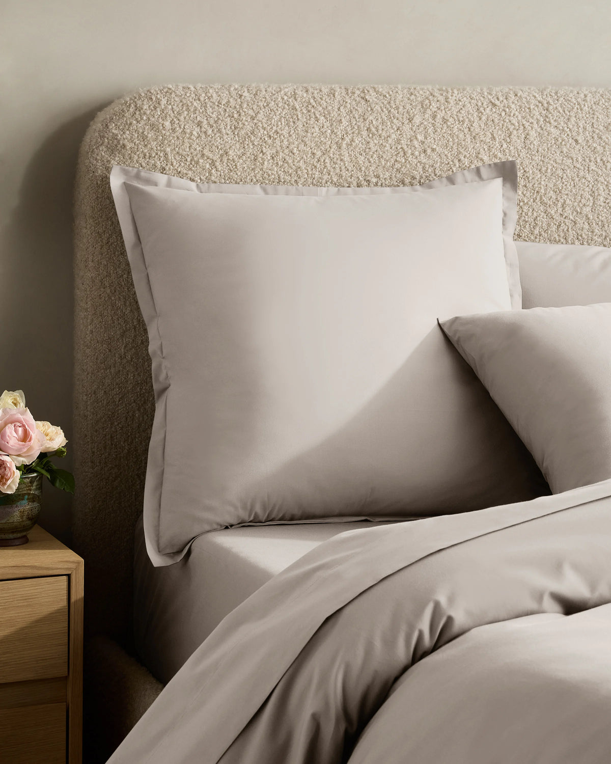 Organic Crisp Percale Euro Sham - Euro / White