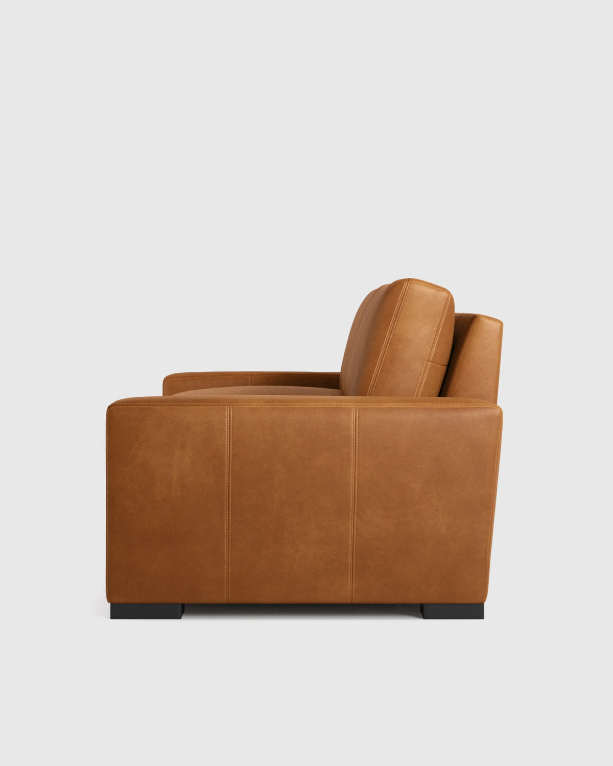 Stillman Sofa in Leather - 7ft / Auburn