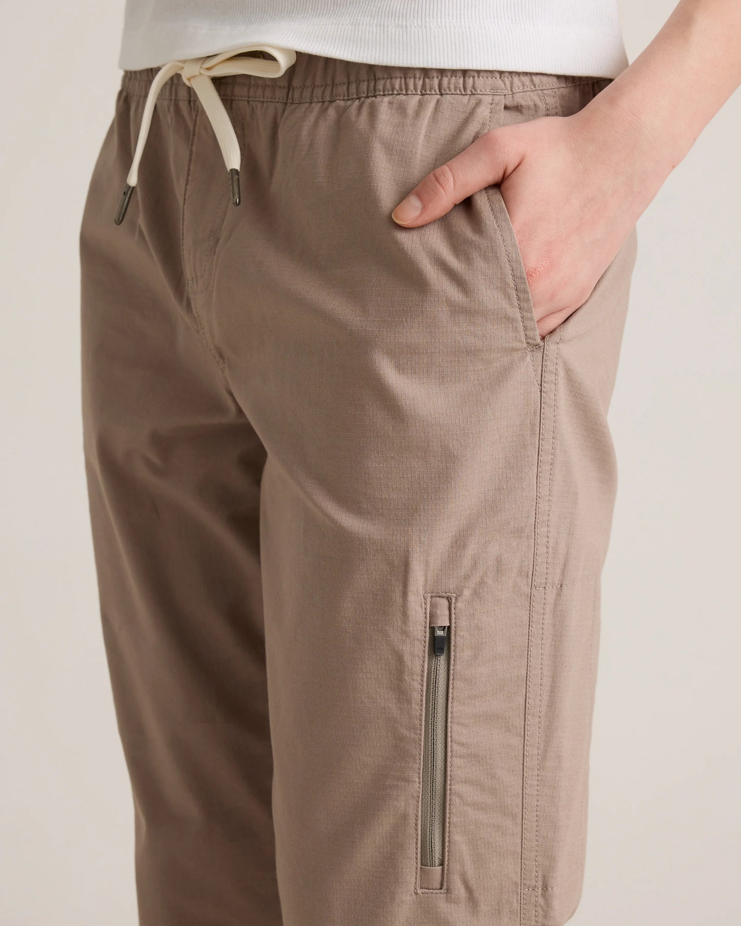 Organic Stretch Ripstop Straight Pants - XS / Steel