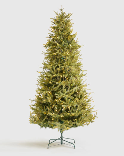Spruce Artificial Christmas Tree: Lit - 7' / Forest Green