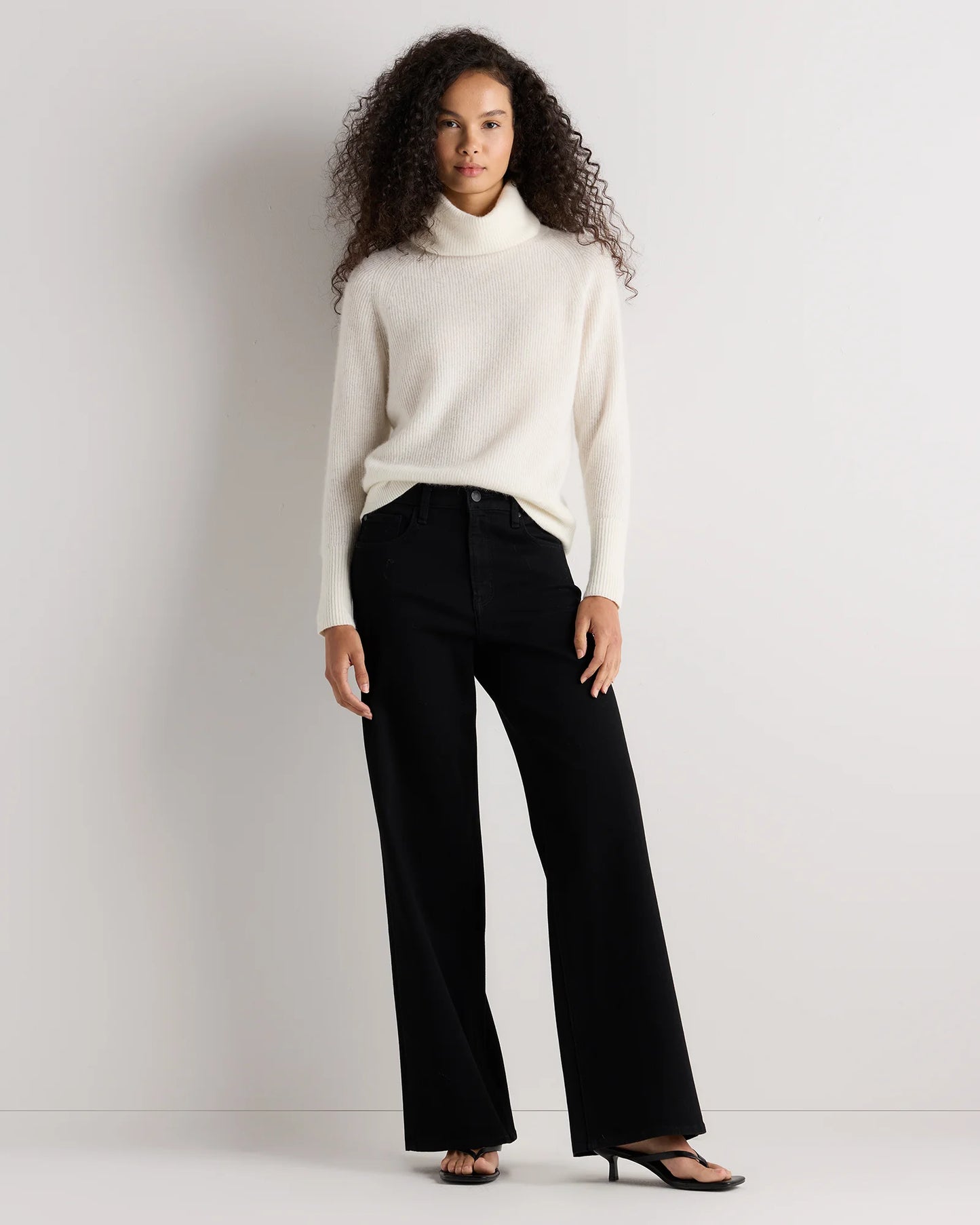Lightweight Baby Alpaca Turtleneck - XS / Smoked Charcoal