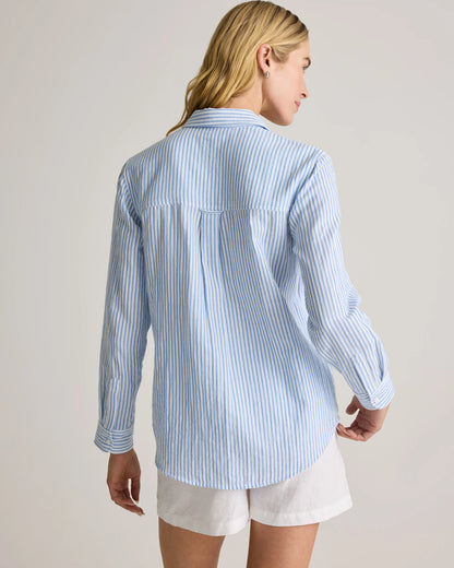100% Organic Cotton Gauze Long Sleeve Shirt - XS / Khaki Gingham