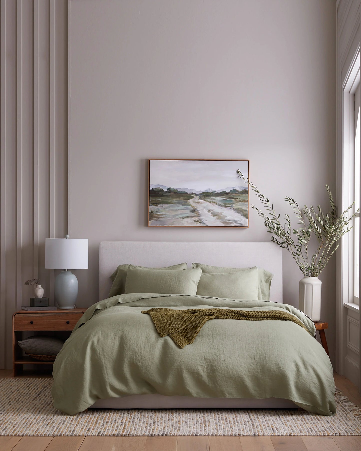 European Linen Duvet Cover - Twin / Peach