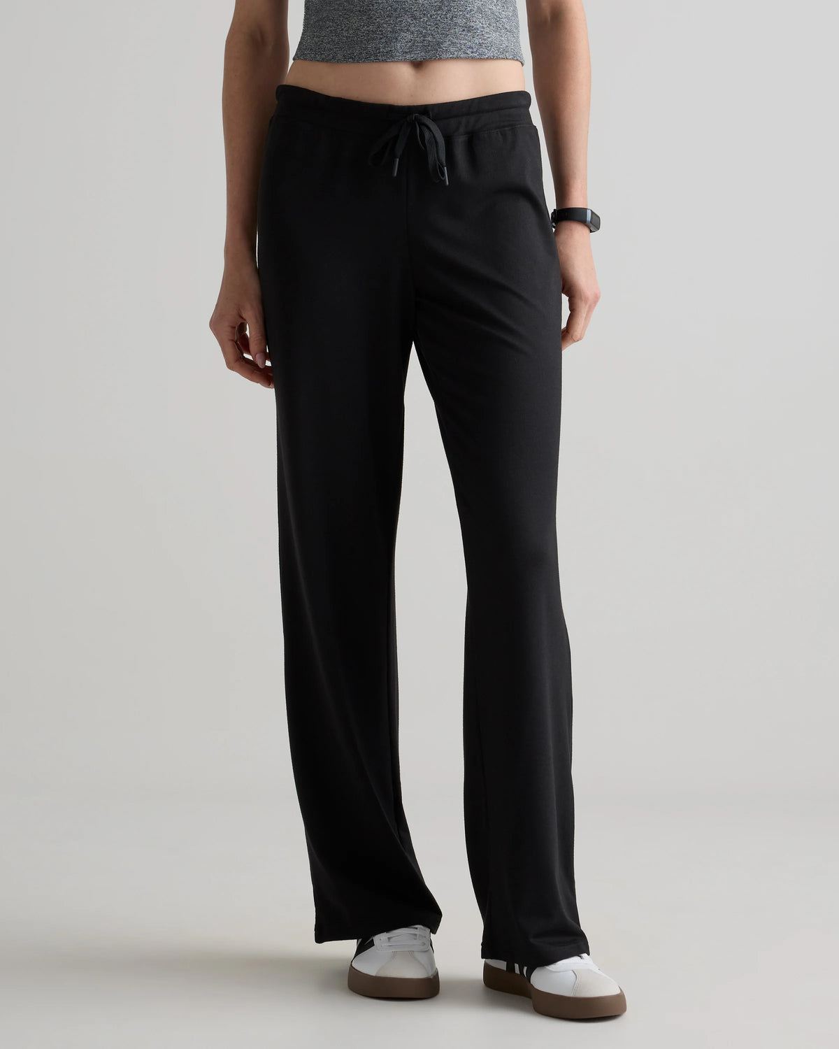 Flowknit Wide Leg Pants - XS / Black