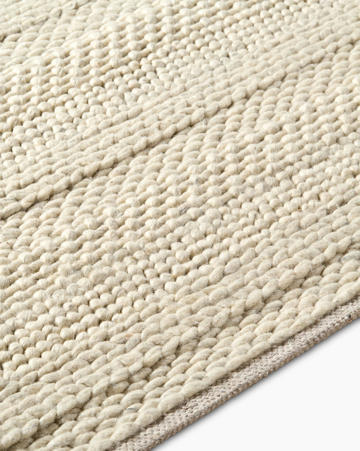 Rowan Handwoven Wool Rug - 5' x 8' / Sand