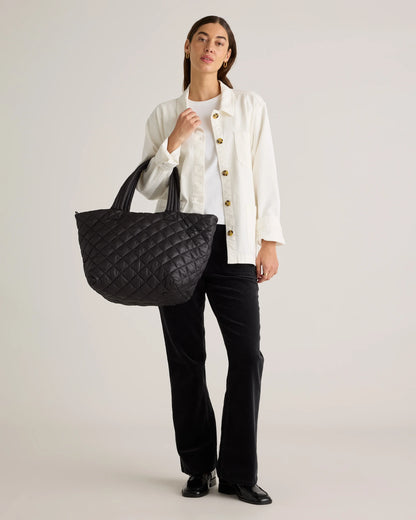 Transit Quilted Carry-All Tote - One Size / Porcelain Blue