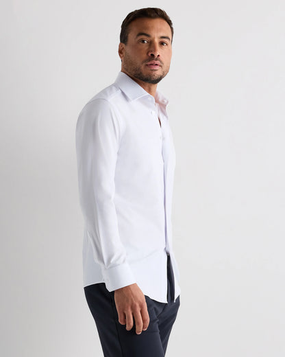Performance Stretch Wrinkle-Free Slim Dress Shirt - S / White