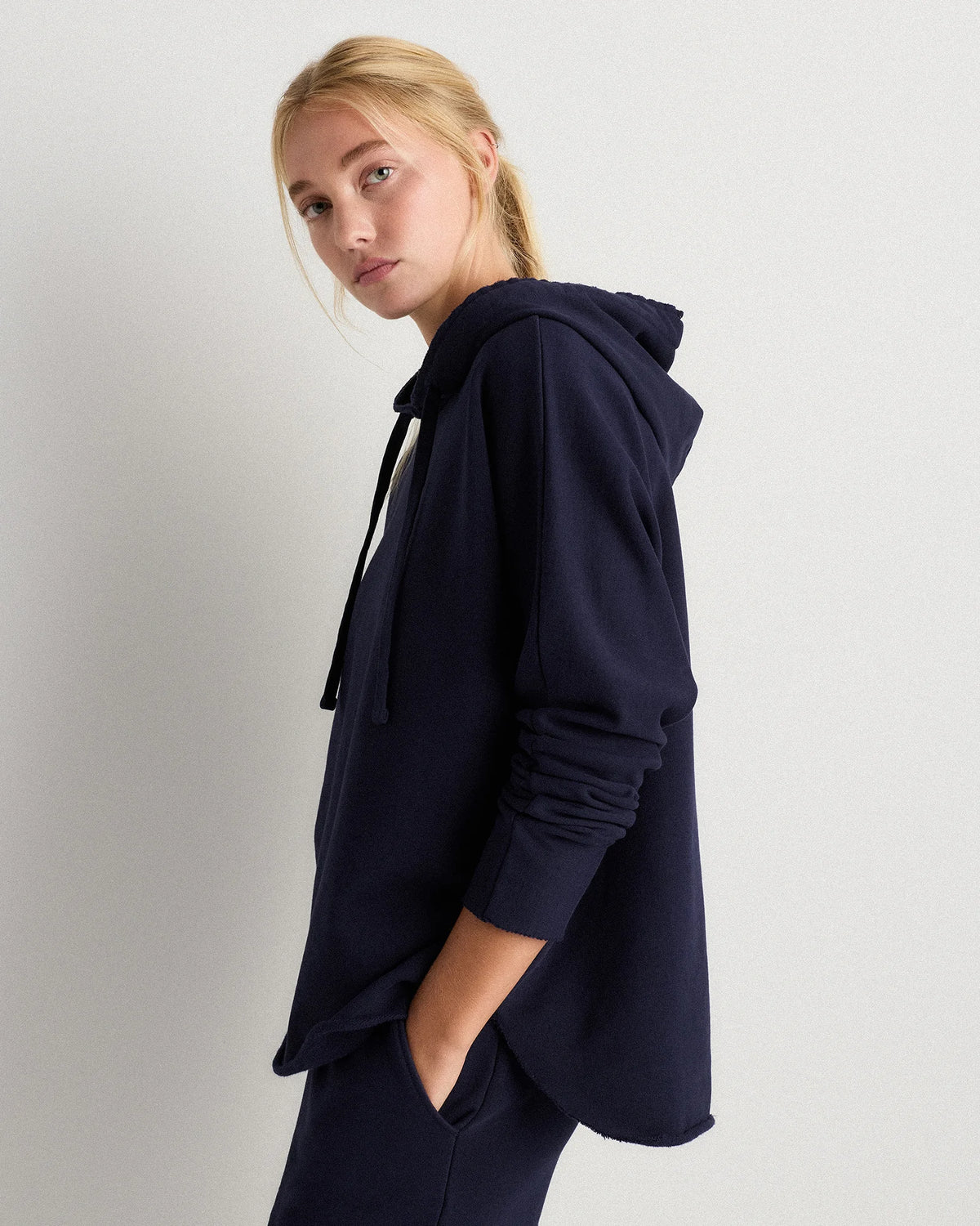 Organic French Terry Hoodie - XS / Ruby Red