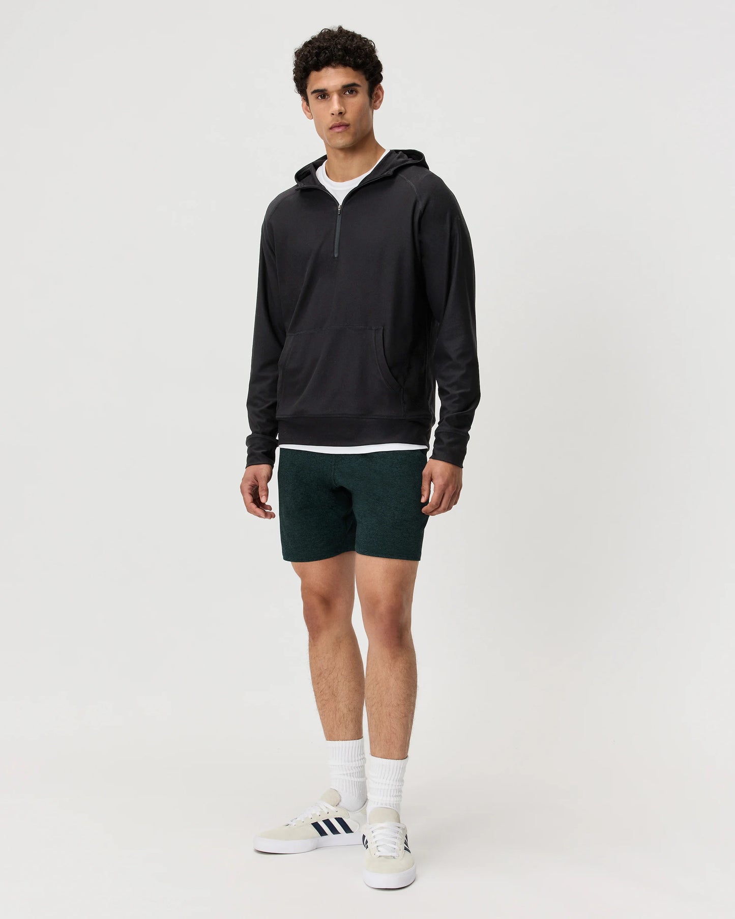 Flowknit Performance Half-Zip Hoodie - S / Heather Green