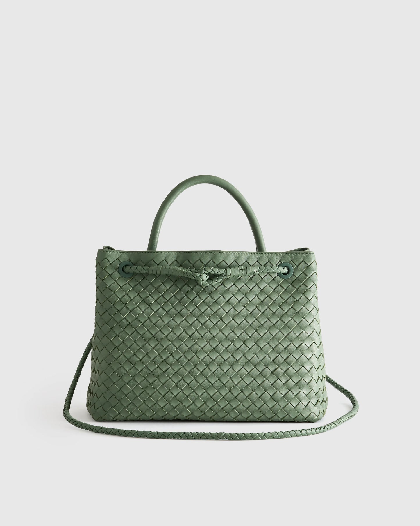 Romy Handwoven Satchel - One Size / Cognac