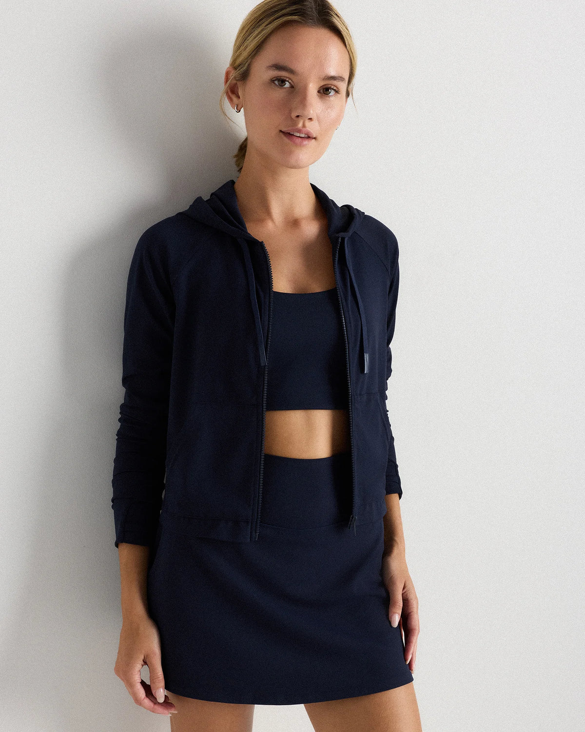 Ultra-Form Hooded Crop Jacket - XS / Black