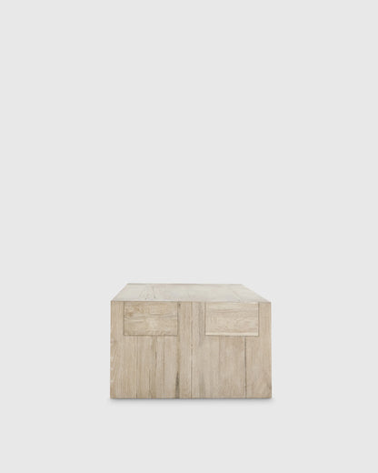 Reclaimed Oak Waterfall Coffee Table - 60" / Weathered Oak