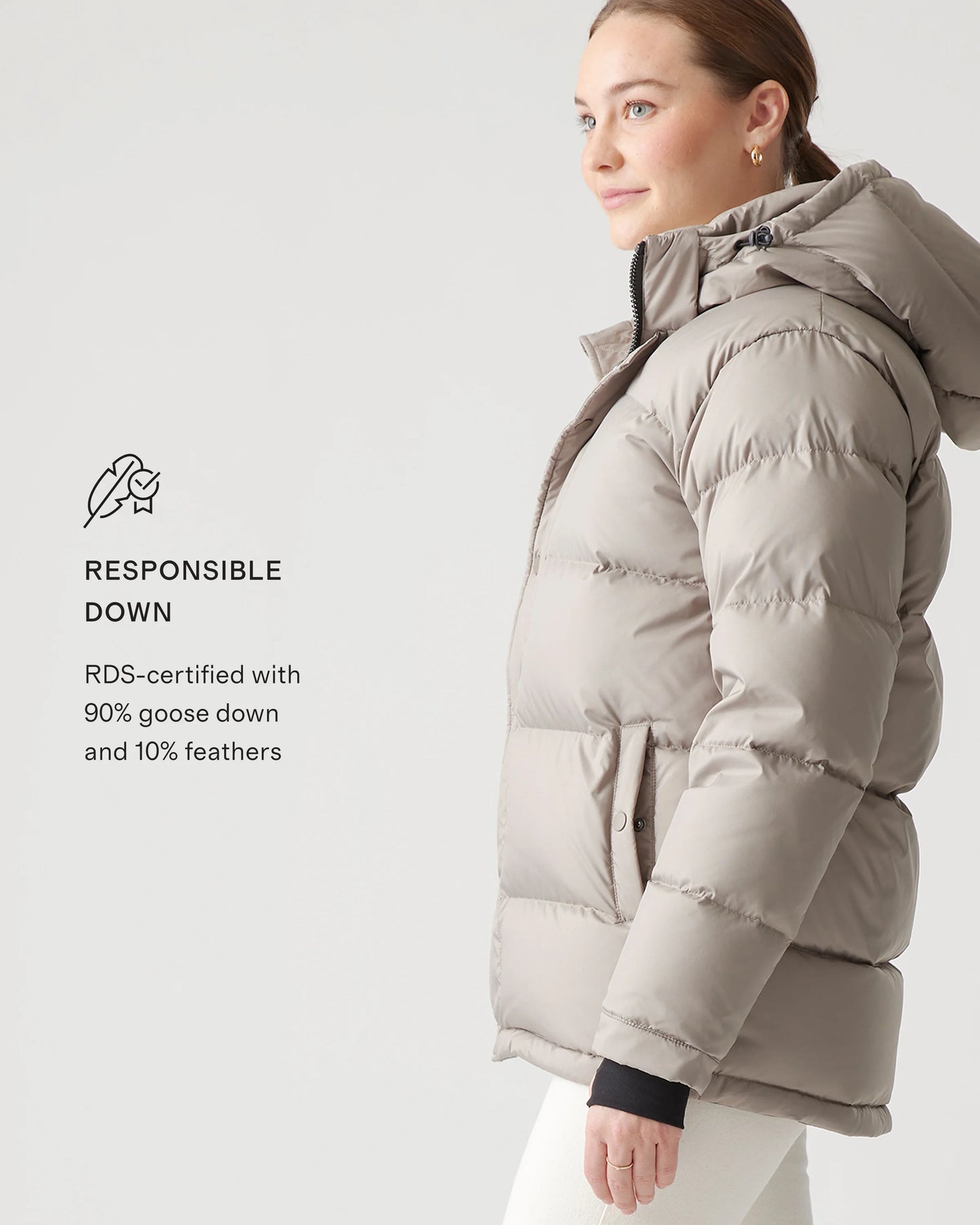 Responsible Down Puffer Jacket - XS / Sea Spray Green