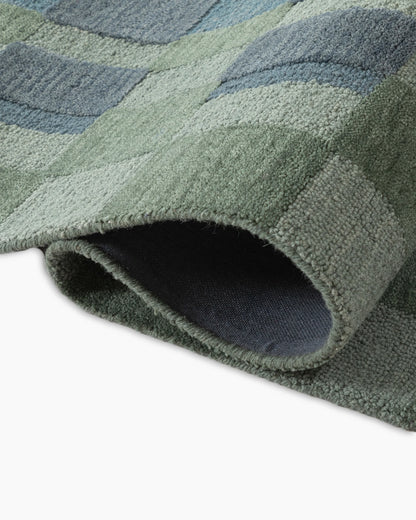 Maddox Wool Rug - 5' x 8' / Green